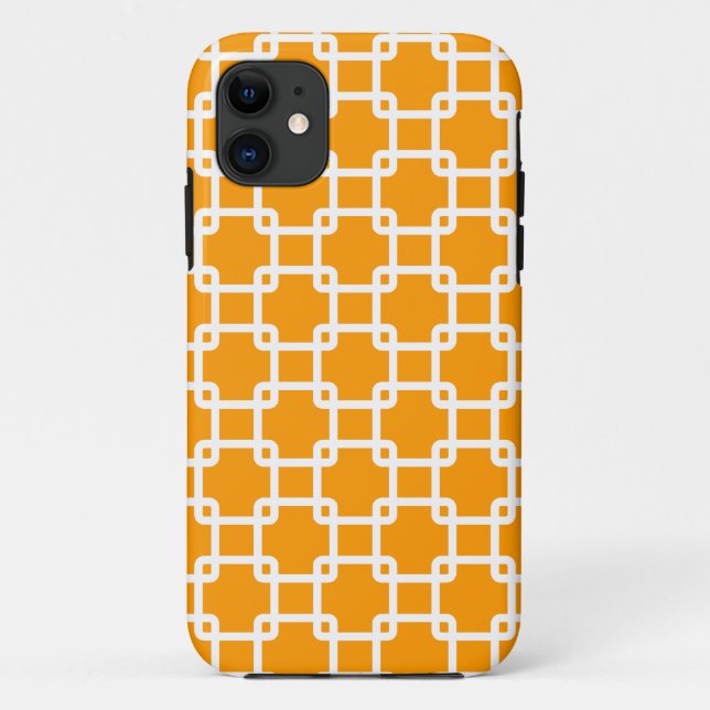 Funda Gold Square Link Pattern iPhone 5 (Reverso)
