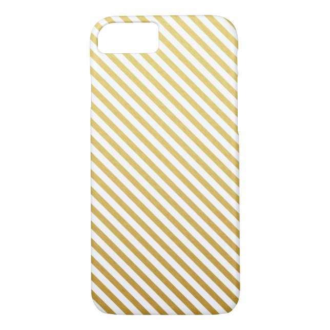 Funda Gold Stripes Pattern iPhone 7 (Reverso)