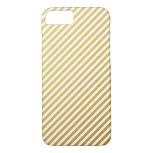 Funda Gold & White Striped para iPhone 7