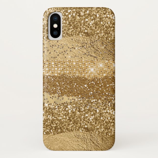 Funda Golden Glam iPhone X (Reverso)