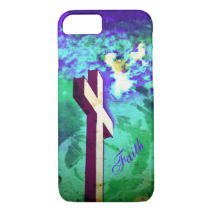 Funda Holy Cross Purple N Green iPhone 7