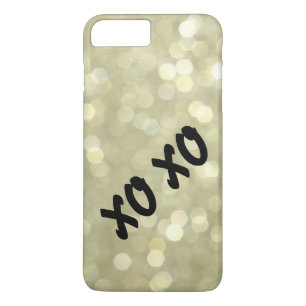 Funda Hugs & Kisses Gold para iPhone 7 Plus