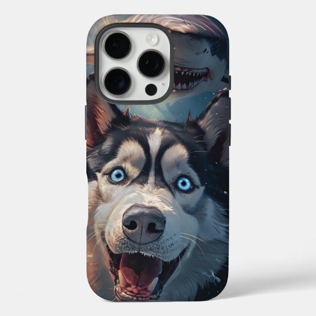 Funda Husky & Shark Fantasy iPhone 16 Pro (Reverso )