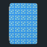 Funda inteligente Retro Jet Set Blue Trellis iPad<br><div class="desc">Añada un toque de Palm Springs moderno de mediados de siglo a donde quiera que vaya con esta cubierta inteligente Retro Jet Set Blue Trellis con estampado iPad. Se inspiró en bloques de brisa de hormigón vintage. La arquitectura de la década de 1950, que ha sido deconstruida, le dará un...</div>