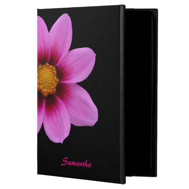 Funda iPad Air 2 personalizado de flor rosa de mod (Anverso)