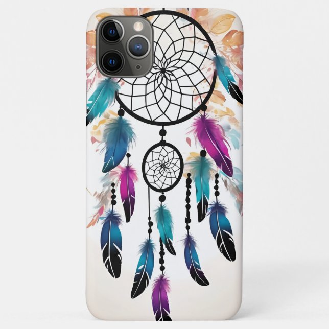 Funda iPhone 11 Pro Max con motivo de atrapasueños (Reverso)