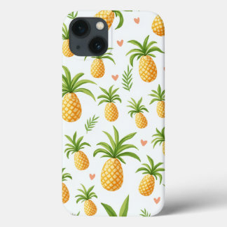 Funda iphone 13 con patrón de piña