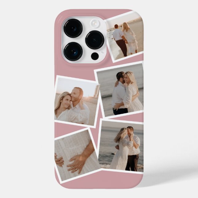 Funda Iphone 14 de Collage de fotos mínimo (Reverso )