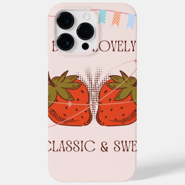 funda iPhone 14 Pro Max - fresas (Reverso)