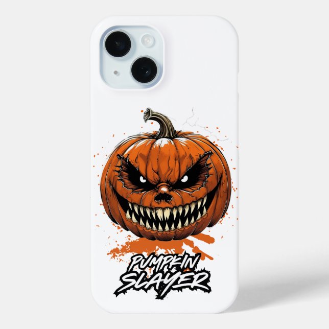 Funda iPhone 15 Halloween Pumpkin Slayer (Reverso )