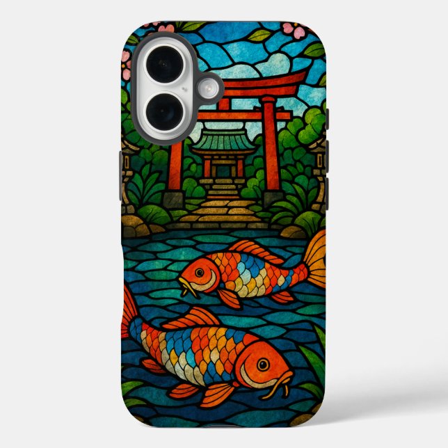 FUNDA iPhone 16 鯉の池 (Reverso )
