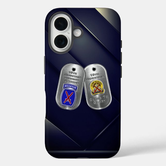 Funda iPhone 16 10ª División de Montaña  (Reverso )