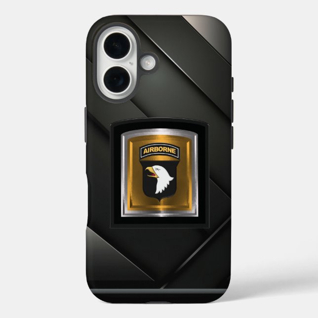 Funda iPhone 16 101 División Aerotransportada  (Reverso )
