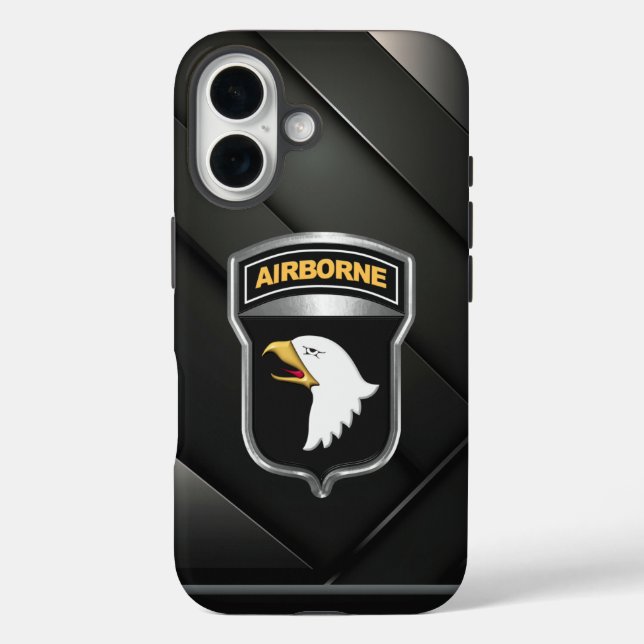 Funda iPhone 16 101 División Aerotransportada  (Reverso )