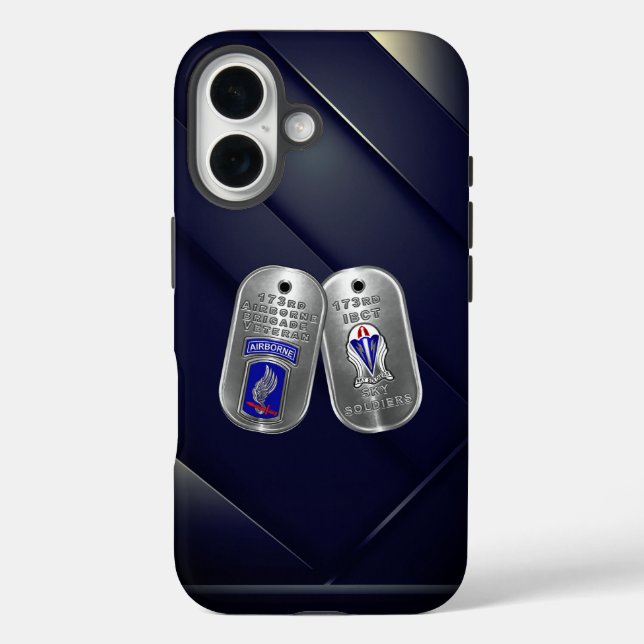 Funda iPhone 16 173ª Brigada Aerotransportada (Reverso )