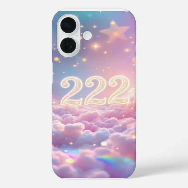 Funda iPhone 16 222 Manifestación de números de ángel - Equilibrio (Reverso )