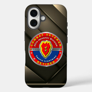 Funda iPhone 16 25.ª División de Infantería Veterano Jubilado