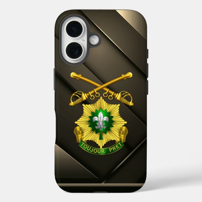 Funda iPhone 16 2.º Regimiento de Caballería Armado de ACR (Reverso )
