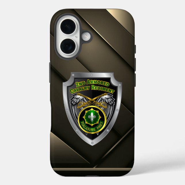 Funda iPhone 16 2.º Regimiento de Caballería Armado de ACR (Reverso )