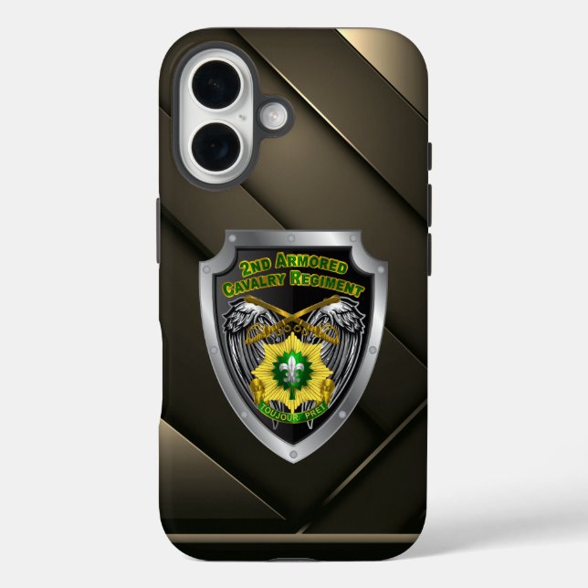 Funda iPhone 16 2do Regimiento de Caballería Blindada (Reverso )
