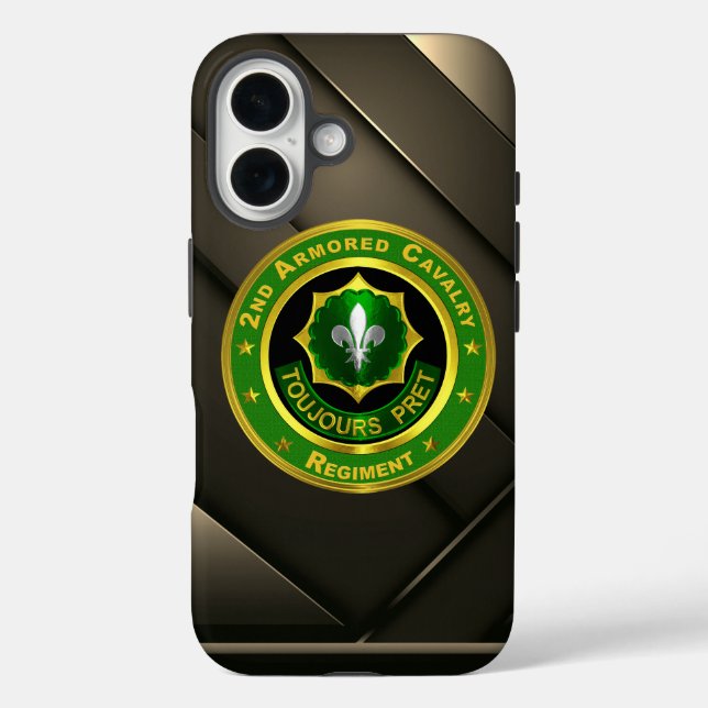 Funda iPhone 16 2do Regimiento de Caballería Blindada (Reverso )