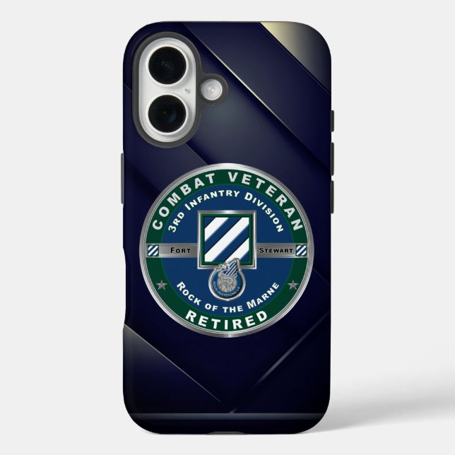 Funda iPhone 16 3.ª División de Infantería Jubilada (Reverso )