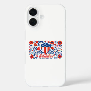 Funda iPhone 16 4 de julio Patriótico 250 Aniversario 250 Años 