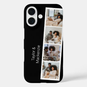 Funda iPhone 16 4 Photo Booth Modern Personalizado