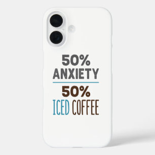 Funda iPhone 16 50% Ansiedad 50% Café Helado