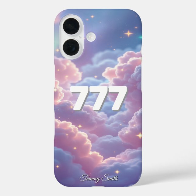 Funda iPhone 16 777 Ángel Número- Suerte, Abundancia y Manifestaci (Reverso )