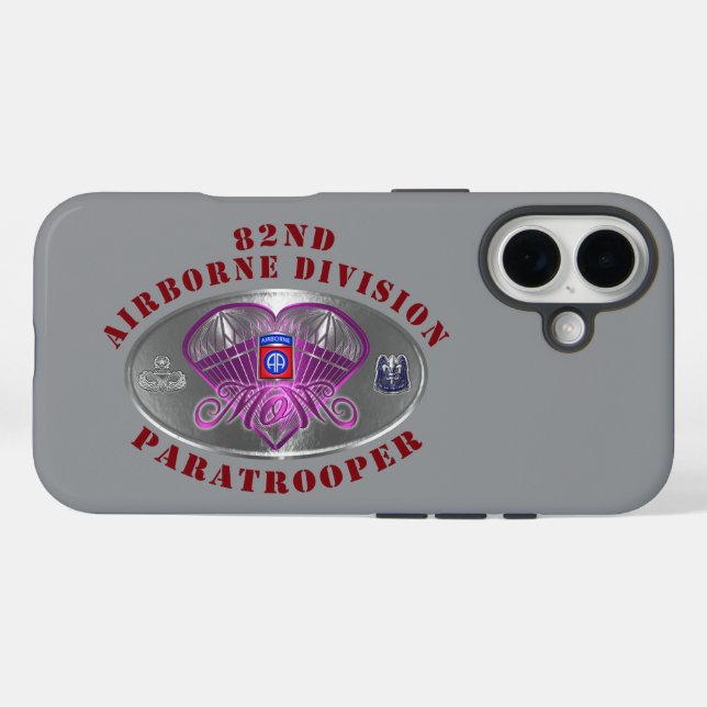 Funda iPhone 16 82.ª División Aérea (Reverso (Horizontal))