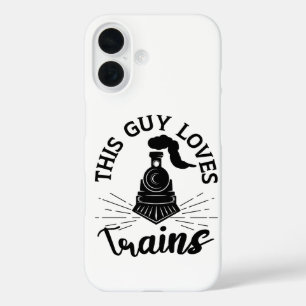 Funda iPhone 16 A este tipo le encantan los trenes Ferrocarriles L