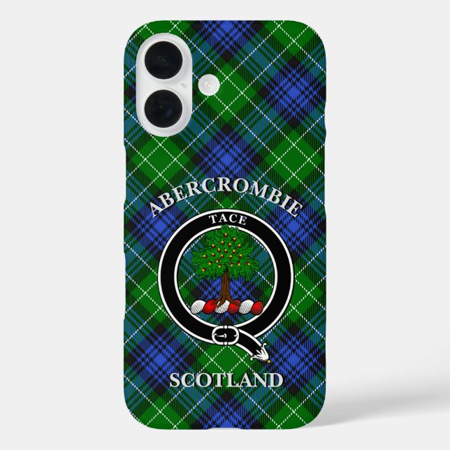 Funda iPhone 16 Abercrombie Clan Badge & Tartan Personalizado (Reverso )