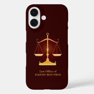 Funda iPhone 16 Abogado a escala de ley