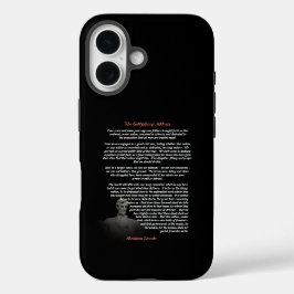 Funda iPhone 16 Abraham Lincoln - El discurso de Gettysburg
