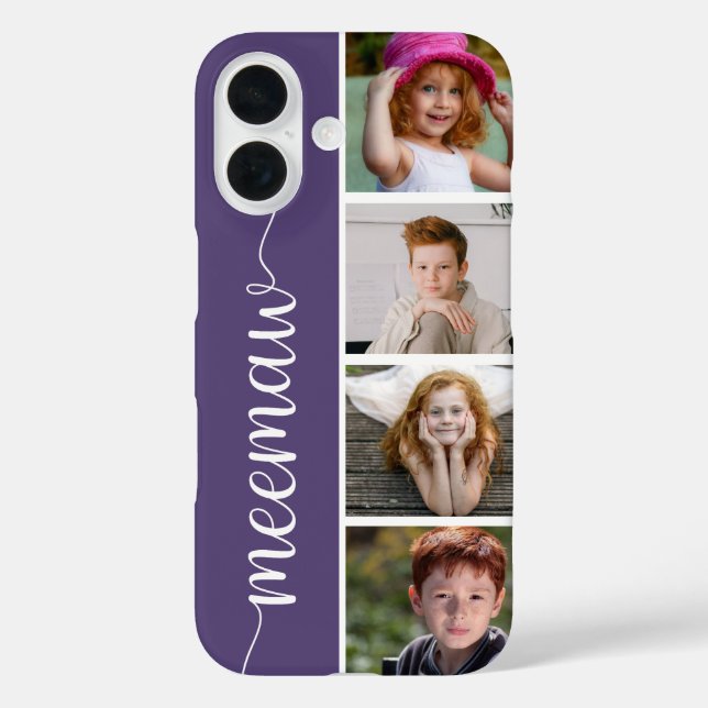 Funda iPhone 16 Abuela 4 Foto (Reverso )