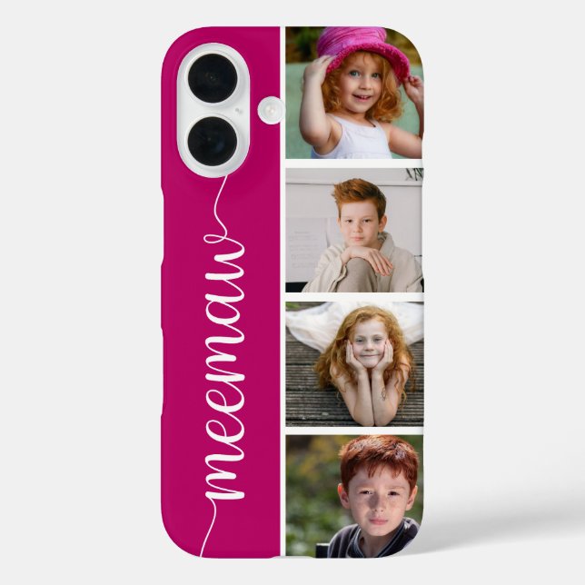 Funda iPhone 16 Abuela 4 Foto (Reverso )