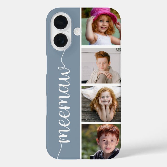 Funda iPhone 16 Abuela 4 Foto (Reverso )