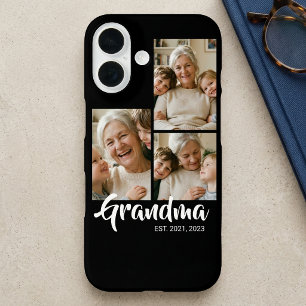 Funda iPhone 16 Abuela Estableció Escritura Moderna Negra Foto 3