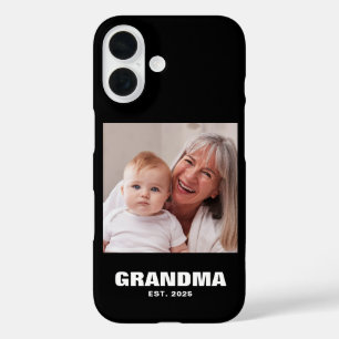 Funda iPhone 16 Abuela Negra Estableció Foto Negrita