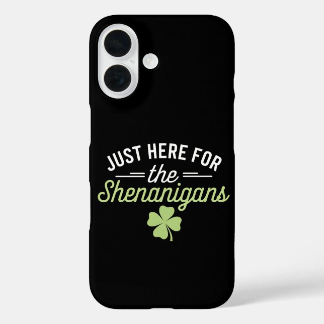 Funda iPhone 16 Acá para el Día de San Patricio (Reverso )