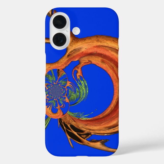 Funda iPhone 16 Acacia Circle Art Print (Reverso )