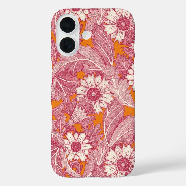 Funda iPhone 16 acanthus viva magenta satsuma (Reverso )