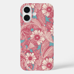 Funda iPhone 16 acanthus viva magenta turquesa