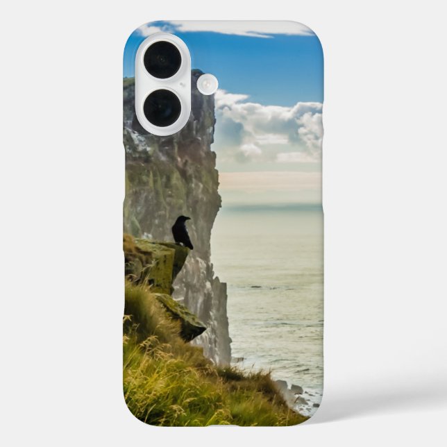 Funda iPhone 16 Acantilados de Latrabjarg, Islandia (Reverso )