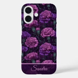 Funda iPhone 16 Accesorios Clásicos para Mujeres Floral de Clavel 
