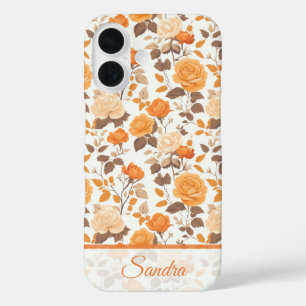 Funda iPhone 16 Accesorios Clásicos para Mujeres Nombre Rosa