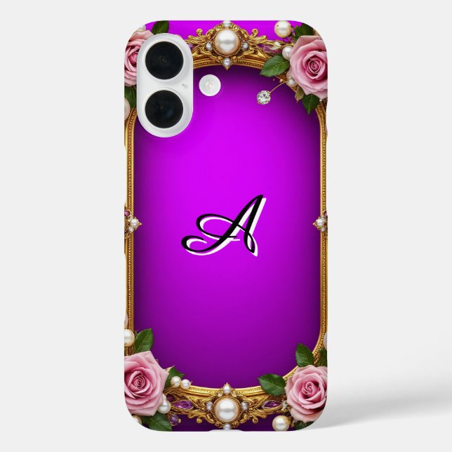 Funda iPhone 16 Accesorios de joyería de rosas románticas regalo b (Reverso )