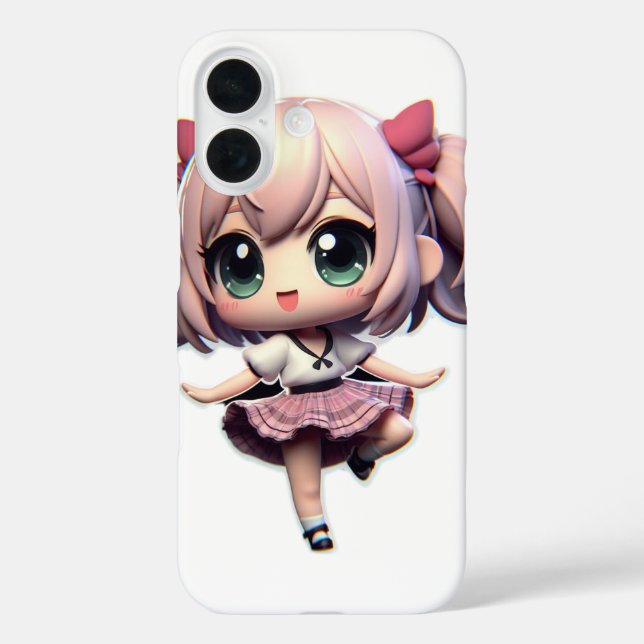 Funda iPhone 16 Accesorios de teléfono para amantes de anime (Reverso )