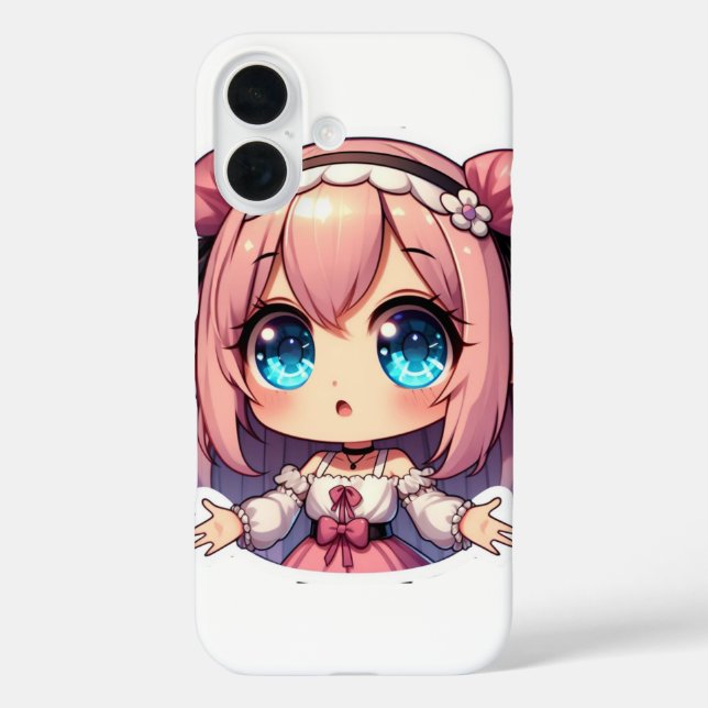 Funda iPhone 16 Accesorios de teléfono para amantes de anime (Reverso )